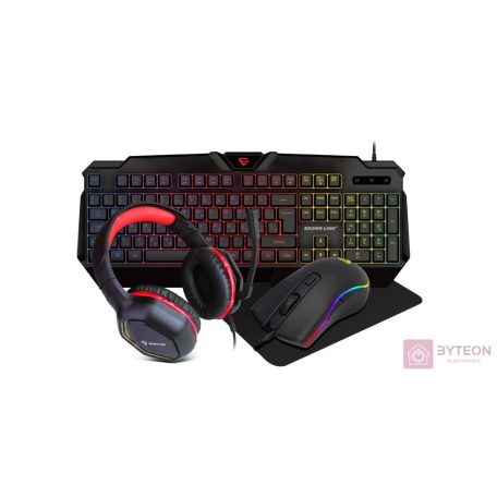 Silverline CM120 gaming combo szett 4in1 magyar billentyűzettel