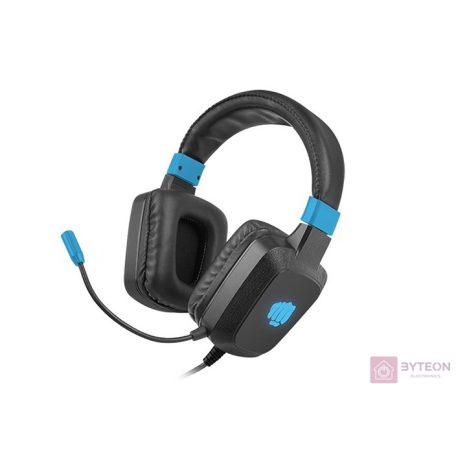 Fury Raptor mikrofonos gamer fejhallgató, fekete-kék