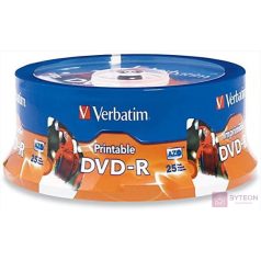 DVD-R VERBATIM 4.7GB X16 PRINTABLE (CAKE 25)