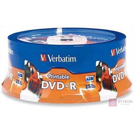 DVD-R VERBATIM 4.7GB X16 PRINTABLE (CAKE 25)