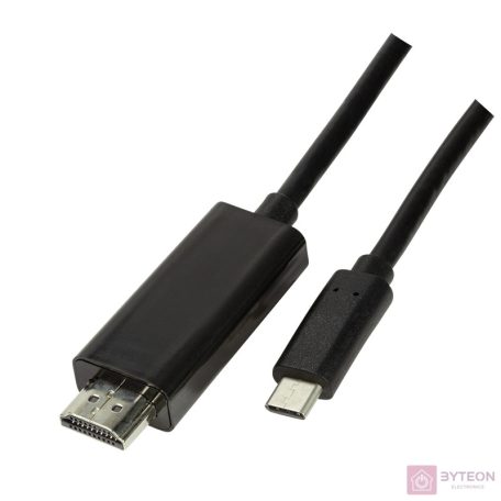 Logilink USB 3.2 Gen 1x1 USB-C M és HDMI 2.0 közötti kábel, 1,8m