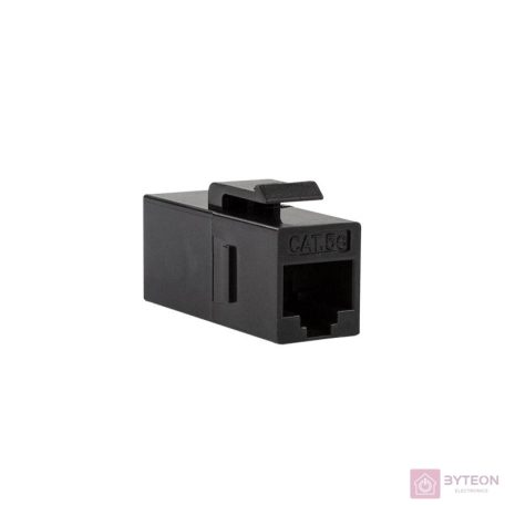 Logilink Cat.5e Keystone Inline csatlakozó, UTP, 14,5 mm széles, fekete