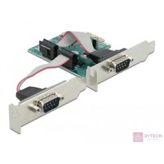 Delock PCI Express Kártya  2 x RS-232 soros csatlakozó