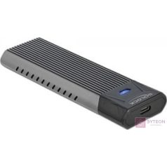   Delock Külső USB Type-C kombinált ház M.2 NVMe PCIe vagy SATA SSD eszközhöz - szerszám mentes