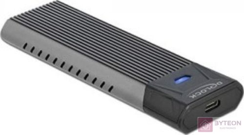 Delock Külső USB Type-C kombinált ház M.2 NVMe PCIe vagy SATA SSD eszközhöz - szerszám mentes