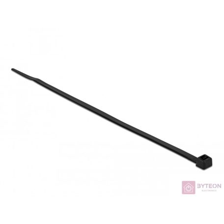 Delock Kábelkötöző magas szakítószilárdsággal hossza 200 x szélessége 4,8 mm, 100 db. Fekete