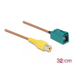 Delock Kábel FAKRA Z hüvely  RCA hüvely RG-179, 32 cm