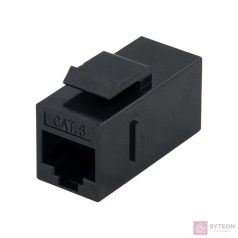   Logilink Cat.6 Keystone Inline csatlakozó, UTP, 14,5 mm széles, fekete