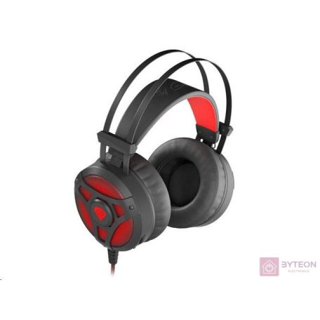 Genesis Neon 360 Gamer Sztereo fejhallgató, világítás, fekete