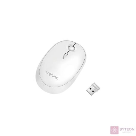 Logilink Vezeték nélküli és Bluetooth kettős egér, 2,4 GHz, 800/1200/1600 dpi, fehér