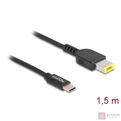 Delock Laptop töltőkábel USB Type-C apa - Lenovo 11,0 x 4,5 mm apa
