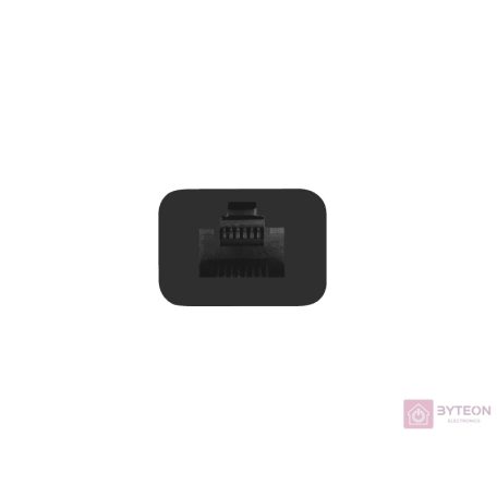 Natec Dragonfly USB 2.0-ról 3 USB+RJ45 hub, fekete