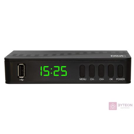EVOLVEO Alpha T2 Set-top box DVB-T2 Full HD, FTA, fekete