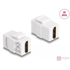   Delock Keystone modul, HDMI-csatlakozóhüvely  HDMI-csatlakozóhüvely, fehér