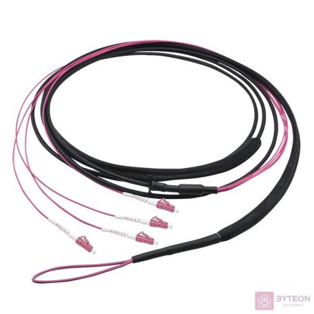 LogiLink Fiber törzskábel U-DQ(ZN)BH, 4 eres multimódusú OM4, 15 m, LC/UPC - LC/UPC