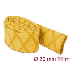 Delock Zsugorcső X-mintás nem csúszós 1 m x 20 mm sárga