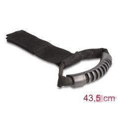   Delock Szállító pánt tépőzáras rögzítővel Hx 435 x Sz 50 mm fekete 2 db.