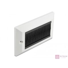   Delock Kábelrendező keret fekete fésűsávokkal 146 x 86 mm