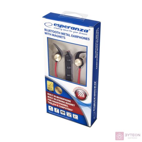 Esperanza magnetic Bluetooth mikrofonos fülhallgató, réz