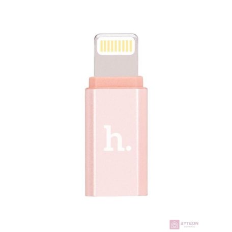 HOCO Adaptor connector - lightning - micro USB rose gold