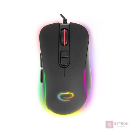 Esperanza Hesperis USB Type-C vezetékes 7D Gamer egér, RGB fekete