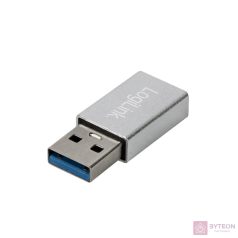   LogiLink USB 3.2 Gen1 Type-C adapter, USB-A/M-USB-C/F, ezüst