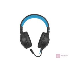 Fury WARHAWK RGB mikrofonos gamer fejhallgató, fekete-kék