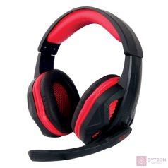 Esperanza Arrow Gamer mikrofonos fejhallgató, fekete-piros