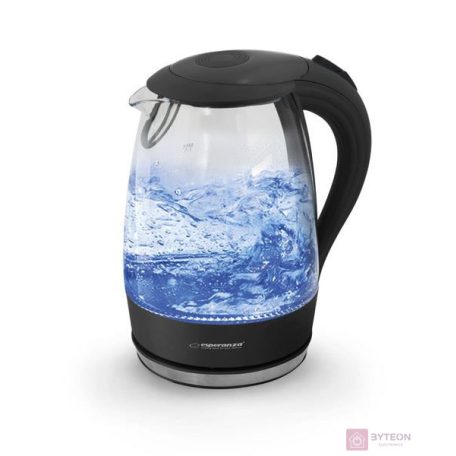 Esperanza Salto elektromos vízforraló 1.7 liter, led világítással, fekete
