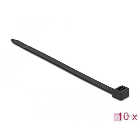 Delock Kábelkötegelő 500 x 8,8 mm (H x Sz), 10 darab fekete