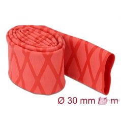 Delock Zsugorcső X-mintás nem csúszós 1 m x 30 mm piros