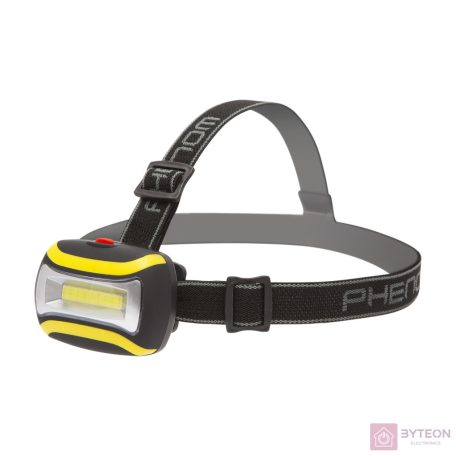 Fejlámpa Phenom COB LED 3x AAA 160 lumen Gumírozott fejpánt