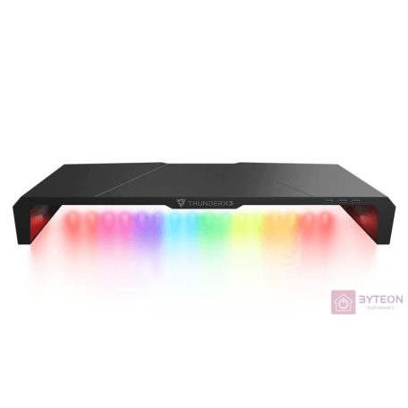 Monitor tartó állvány ThunderX3 AS5 HEX RGB Fekete
