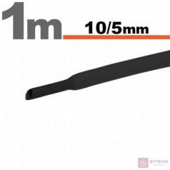 Zsugorcső 10mm / 5mm fekete