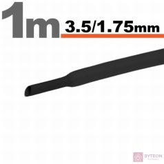 Zsugorcső 3,5mm / 1,75mm fekete