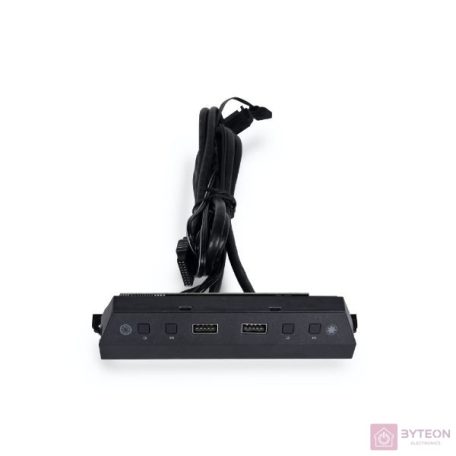 Számítógépház kiegészítő Lian Li LAN216-1X I/O panel ARGB vezérlővel Lancool 216-hoz Fekete