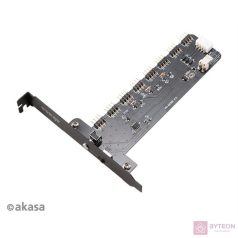   LED Vezérlő Akasa Vegas RGB 8x 4-Pin 12V Control kártya XL