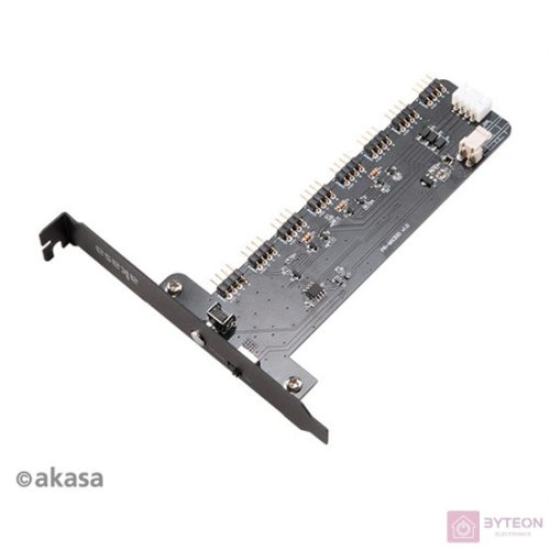 LED Vezérlő Akasa Vegas RGB 8x 4-Pin 12V Control kártya XL