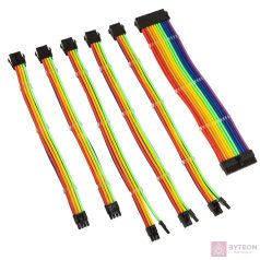 Kábel Modding Kolink Core Adept hosszabbító szett Rainbow