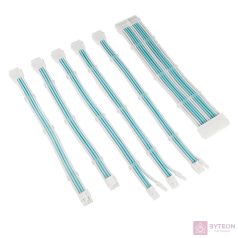   Kábel Modding Kolink Core Adept hosszabbító szett Brilliant Fehér/Púderkék