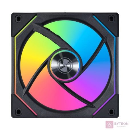 Ventilátor Lian Li UNI FAN SL-INF PWM 12cm RGB Fekete 3db-os + Vezérlő