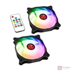   Ventilátor RAIJINTEK EOS 12 Rainbow ARGB PWM 12cm 2db-os + Vezérlő