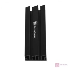 SSD hűtő Silverstone SST-TP02-M2 M.2 hűtőborda Fekete
