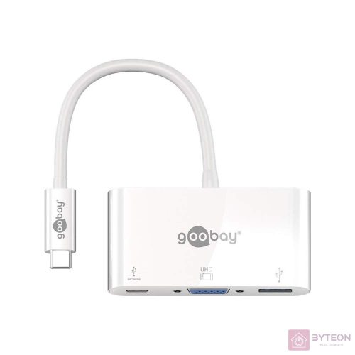 HUB USB 3.0 Goobay 62100 Type-C Multiport Adapter USB 3.0 + VGA + Type-C PD 60W