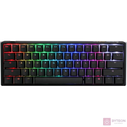 Billentyűzet Ducky ONE 3 Mini MX Silent Red RGB Premium ABS Magyar (HU) Fekete