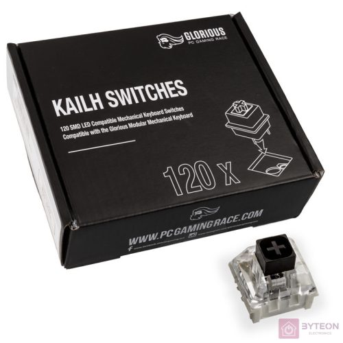 Billentyűzet kiegészítő Glorious Kailh Box Black Switch Lineáris Halk (120db)