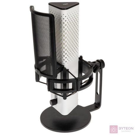 Mikrofon Endgame Gear XSTRM RGB kardioid kondenzátor USB Fehér