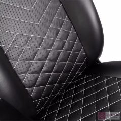   Gamer Szék alkatrész noblechairs ICON PU Fekete/Fehér háttámla