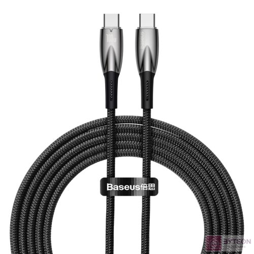 Baseus Glimmer USB-C - USB-C töltőkábel, 100W, 2m (fekete)