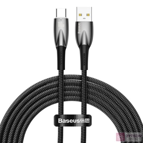Baseus Glimmer USB - USB-C töltőkábel, 100W, 2m (fekete)